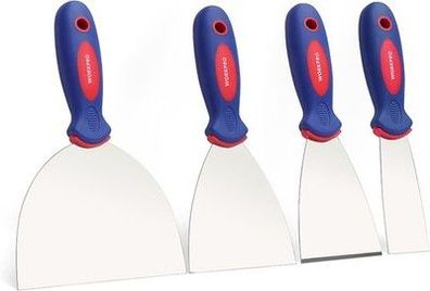 Workpro 4 Profi Malerspachtel Spachtel Set aus rostfreiem Edelstahl Maler