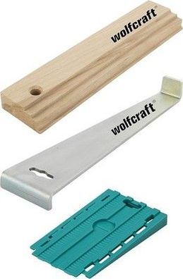 Wolfcraft I Geling-Set Laminat- & Boden verlegen, Zugeisen, Schlagholz & Keile