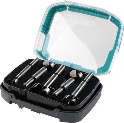 Wolfcraft 1002000 Forstnerbohrer Set, Für Bohrungen in Holz, Ø 15-35 mm, 5-tlg