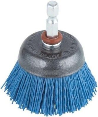 Wolfcraft Nylondraht-Topfbürste soft ø 50mm, 2728000, Gewellter Draht, Zubehör
