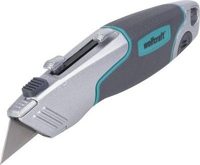 Wolfcraft Profi Dual Klingenmesser 4200000 – Praktisches 2 in 1 Messer, Werkzeug