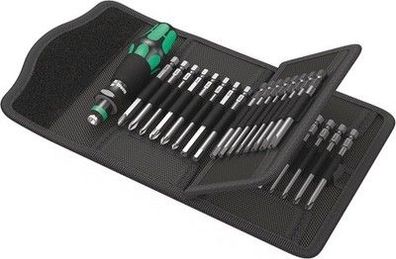 Wera Kraftform Kompakt 62, 33-teilig, 05059297001 Falt-Tasche 89 mm langen Bits