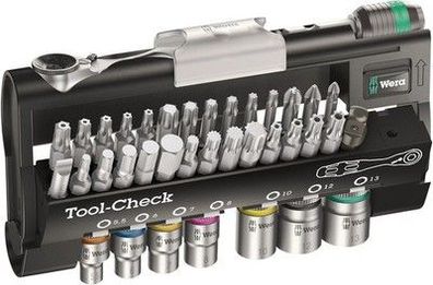 Wera 05200995001 Bit-Sortiment, Tool-Check Automotive 1, metrisch, 38-teilig