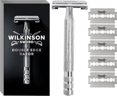 Wilkinson - Barber's Style The Edger Rasierer, Double Edge Rasierer + 5 Klingen