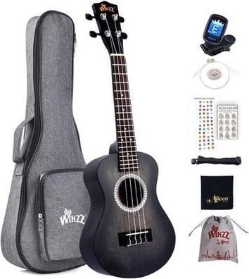 Winzz 23 Zoll Ukulele Konzert Anfänger Set Kinder Erwachsene, Instrument Musik
