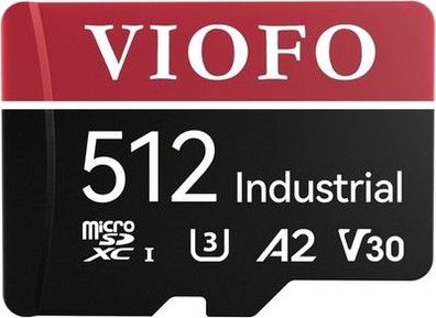 VIOFO 512 GB microSD Karte in Industriequalität, U3 A2 V30 Hochgeschwindigkeit