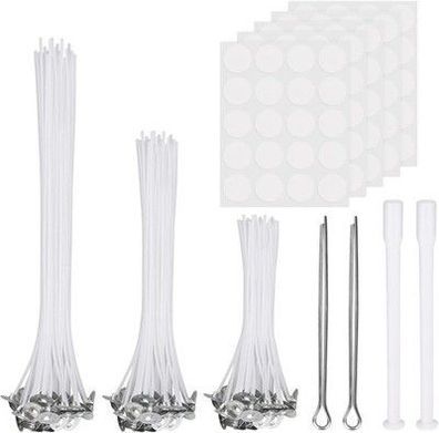 VIKY® Kerzendocht Set, 100 Stück Kerzendochte für Kerzen, Rauchfrei Kerzendocht