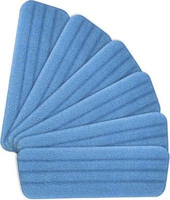 Vicloon Mop Pads, 6 Stück Mop Mikrofaser Reinigung Pads (42×14cm - Blau)