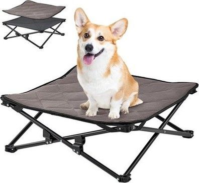 KingCamp Erhöhtes Hundebett Hundeliege Outdoor Haustier-Bett (57 x 57 x 23 cm)
