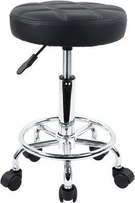 Kktoner Rollhocker Arbeitshocker Bar-Hocker höhenverstellbar 49-64cm drehbar