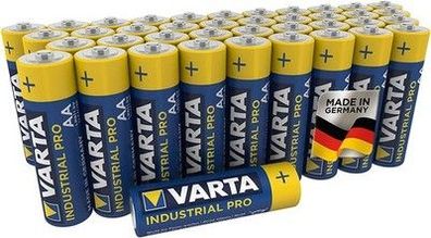 VARTA Industrial Batterie AA Mignon Alkaline Batterien LR6 - 40er Sparpack