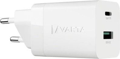 VARTA Ladegerät, Ladeadapter 38W, gleichzeitiges Laden von 2 Geräten, USB