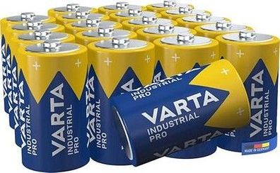 VARTA Batterien D Mono, 20 Stück, Industrial Pro, Alkaline Batterie, 1,5V