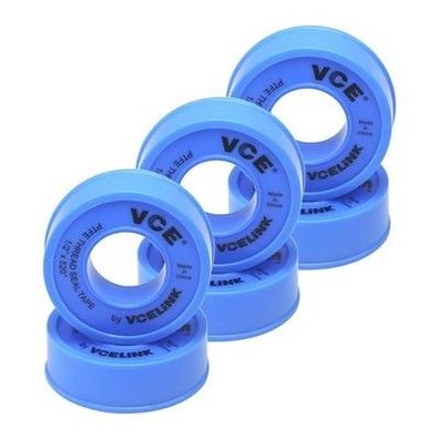Vcelink 6x PTFE Dichtband PTFE Band Gewinde Dichtungsband Teflonband 12mm 13m