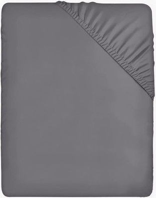 Utopia Bedding - Spannbettlaken 80x200cm - Grau - Gebürstete Mikrofaser