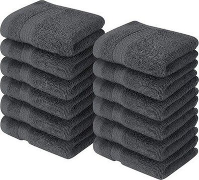 Utopia Towels 12er Pack Seiftücher mit Aufhängeschlaufen 30x30 cm 100% Baumwolle