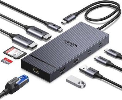 UGREEN Revodok Pro 10Gbps USB C Hub 2 HDMI Ethernet Adapter USB C Docking