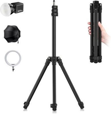 ULANZI TT43 190cm Lichtstativ Aluminium, Reversible Fotografie Licht Stand