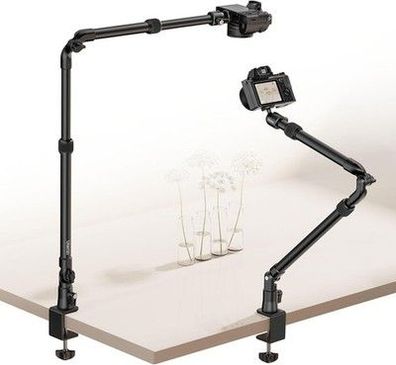ULANZI Kamera Tischhalterung, ZJ02 98cm Kamera Tischstativ Flexibler Arm 1/4"