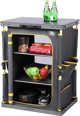 TIMBER RIDGE Camping-Schrank (60x50x80cm)Camping-Küche klappbar Auto Faltschrank