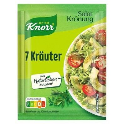Knorr Salatkrönung 7-Kräuter für ein leckeres Salatdressing - 14x 5er Pack
