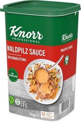 Knorr Waldpilz Sauce, Braten, 1er Pack (1 x 1 kg) Trockenmischung, Dose