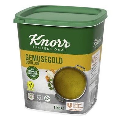 Knorr Gemüsegold Bouillon Gemüsebrühe (rein pflanzlich, 1 kg) Gemüsegeschmack