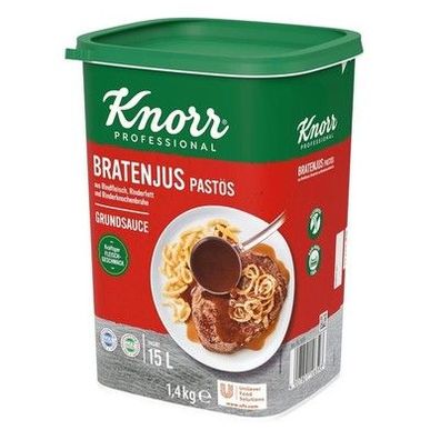 Knorr Bratenjus pastös (vielseitig anwendbar für Bratensaft, Bratensoße (1,4 kg)