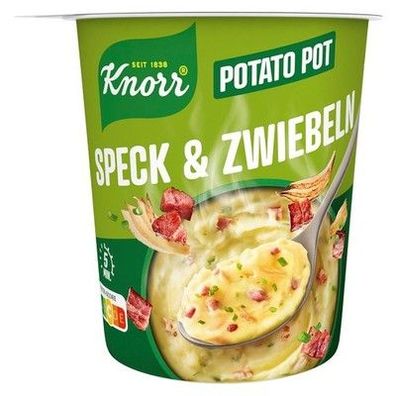 Knorr Speck & Zwiebeln Potato Pot, leckeres Kartoffelgericht (8er Pack a 58 g)