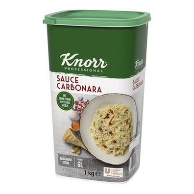 Knorr Sahne Sauce Carbonara 1 kg, 1er Pack (1 x 1 kg) Ohne Farbstoffzusatz