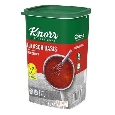 Knorr Gulasch Basis, 1er Pack (1 x 1 kg) Vegetarisch, Trockenmischung, Dose
