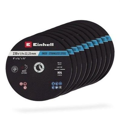 Original Einhell Trennscheiben Metall, 10-tlg., Ø 230 mm (Schnelles Trennen)