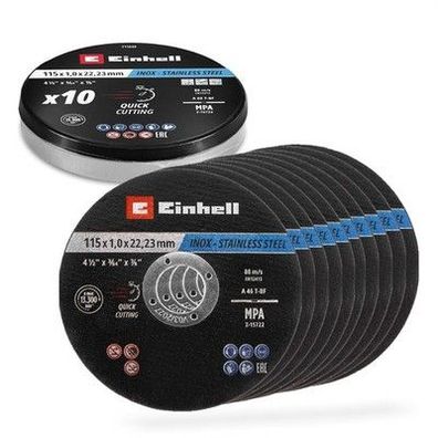 Original Einhell Trennscheiben Metall 10-tlg. Ø115mm in Dose (Schnelles Trennen)