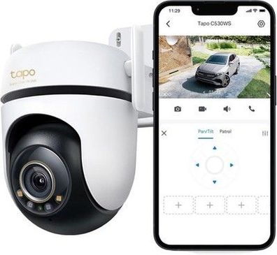 Tapo C530WS 360° Überwachungs-Kamera Außen, 3K 5MP, Starlight Farbe Nachtsicht