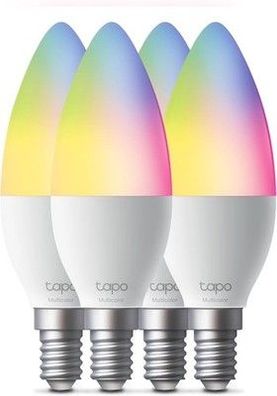 Tapo L430C(4-pack) Smarte WLAN Glühbirne E14, 470 Lumen, 16 Mio. Farben, Timer