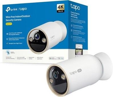 Tapo C460 4K 8MP Überwachungskamera Aussen, Starlight-Farb-Nachtsicht 10000-mAh