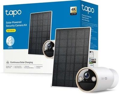 Tapo C460 KIT 4K 8MP Solar Überwachungskamera Aussen, Dual-Band WLAN, weiß