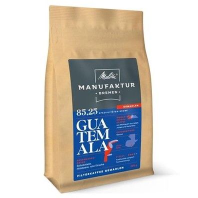 Melitta Manufaktur-Kaffee Guatemala Natural Spezialitäten-Kaffee, 250g, Stärke 3