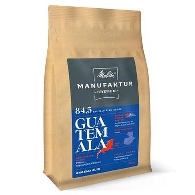 Melitta Manufaktur-Kaffee Guatemala Honey, Spezialitäten, 250g, Bohne, Stärke 3