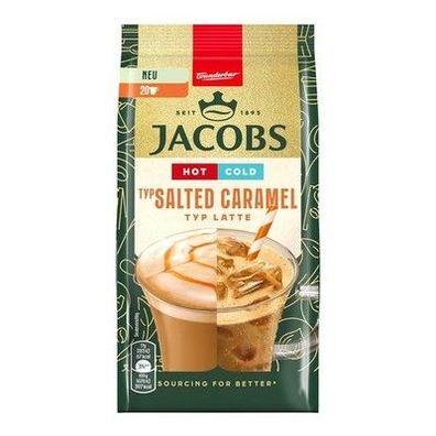 Jacobs Typ Latte Salted Caramel, Getränkepulver für 20 Getränke, 340 g, löslich