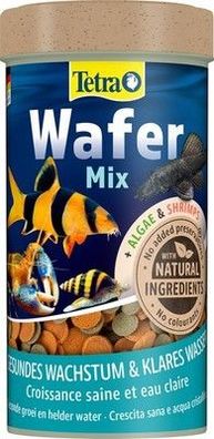 Tetra Wafer Mix - Fischfutter für alle Bodenfische (z.B. Welse) & Krebse, 250 ml