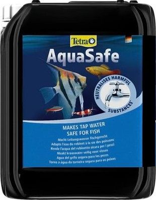 Tetra AquaSafe - Qualitäts-Wasseraufbereiter fischgerechtes Aquariumwasser, 5 L