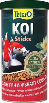 Tetra Pond Koi Sticks - Koi-Futter für farbenprächtige Fische - 1 Liter Dose