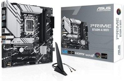 ASUS Prime B760M-A WiFi Mainboard Sockel Intel LGA 1700 Intel B760, mATX, WiFi 6