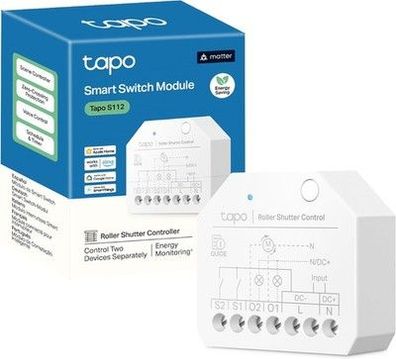 Tapo S112 2-Kanal WLAN & Bluetooth Smart Relaisschalter 6A Fernsteuerung per App