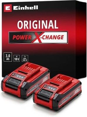 Original Einhell 3 Ah Power X-Change Plus Akku (18 V, Li-Ion, ohne Ladegerät)