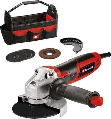 Einhell Winkelschleifer TC-AG 125/850 Kit (850 W, 12.000 min-1, inkl. Zubehör)