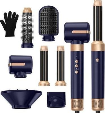 Airstyler 7 in 1, 1400W Föhn mit Diffusor Haartrockner, 3 Temperatur, 110000 RPM