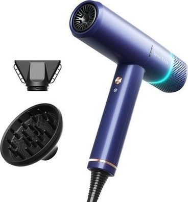 Föhn Ionen Haartrockner, 150000 U/min Fön mit Diffusor für Frauen & Männer, Blau