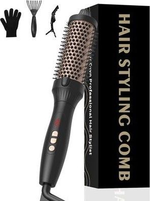 UKLISS Thermobürste 38mm, Thermal Brush 3 in 1, Pro Ionische Thermo Rundbürste